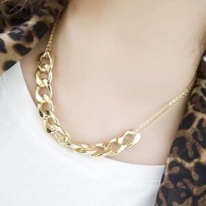 🌺Gold choker bib necklace N01